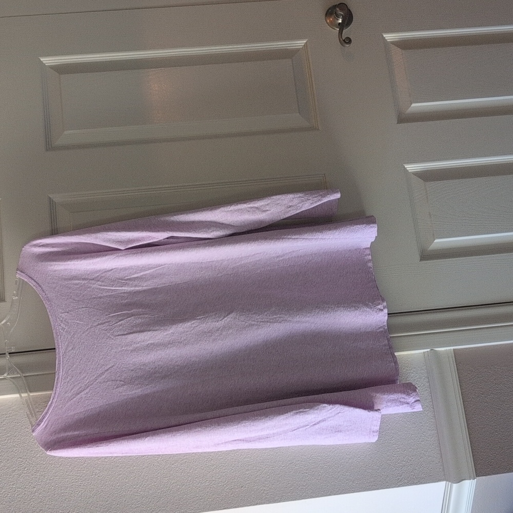 PureJill XL A-Line Tee, Lavender/White Heathered - Picture 4 of 7